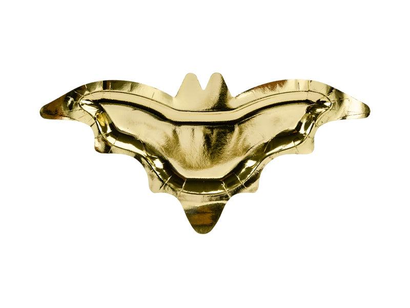 Teller Fledermaus, gold, 37,5x18,5cm (1 VPE / 6 Stk.) - FeierGlanz